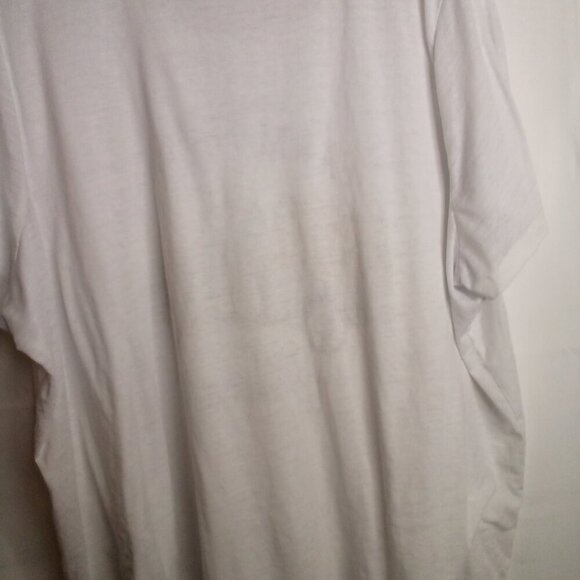 Maurices Shirt Women 3X Short Sleeve Simi Sheer Farm Fresh White - Picture 14 of 15